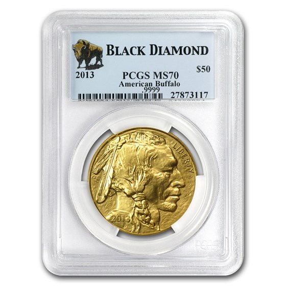 2013 1 oz Gold Buffalo MS-70 PCGS (Black Diamond) 2013 1 oz Gold Buffalo MS-70 PCGS (Black Diamond)